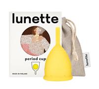 Lunette Coupe Menstruelle Réutilisable Protection 12 Heures Confort Silicone Médical Souple Alternative Tampons 10 Ans, Taille 1 Yellow