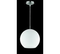Reality, Suspension, Moon 1xE27, max.60,0 W Verre, Blanc, Corps: Verre opale, Blanc Ø:30,0cm, H:150,0cm IP20