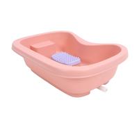 Lunette de bain de lit rose avec tuyau et brosse pour femmes enceintes et personnes âgées