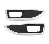 Lunette de Clignotant latéral 13250944, Cadre de Couverture de feu de répéteur de Position latéral, Compatible avec Insignia A MK1 H MK5, matériau ABS de qualité Automobile, (Argent)