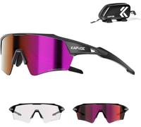 Lunette De Cyclisme Photochromique Homme Femme Anti-Uv400 Lunette De Soleil Sport Lunette Vélo Route Tr90 Cadre Lunette Vtt Transparente Lunette Cycliste Running Conduite Course Pêche K198[Z1540]
