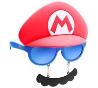 Lunette de deguisement Mario bros moustache sun-staches