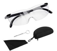 Lunette De Loupe Grossissante 300%, sur-Lunette Loupe Mains Libres Anti Lumière Bleue, Lunette Loupe Grossissante, Lunette Loupe pour Lecture De Près, Travail De Précision, Couture, Broderie, Seniors