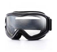 Lunette de Moto Cross Lunettes de protection pour hommes et femmes pour sports de neige d'hiver, lunettes de protection à double lentille antibuée(C1 VERMILLION RED)