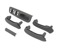 Lunette de Panneau de Commutateur de Fenêtre, Ensemble de Poignées de Porte Intérieures en ABS, Panneau Gauche du Conducteur et 3 Poignées, Ajustement à Clipser pour MK4 1999 2004, (GREY)