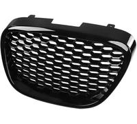 Lunette de phare antibrouillard de voiture Calandre pour avant en nid d'abeille noir brillant pour Seat pour Leon MK2 1P 2006-2009(Glossy Black)