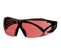 Lunettes de protection 3M SecureFit 400X, monture noire/noire, traitement antibuée Scotchgard (K/N), écran vermillon, SF422XSGAF-BLU-EU x20 morceau