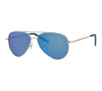 Polaroid Lunettes de soleil Enfant PLD 8015/N J5G/JY Métal Or Bleu Pilote Polarisées 52