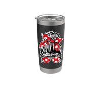 Lunette de soleil bandana à pois rouges et blancs Gobelet isotherme en acier inoxydable double paroi