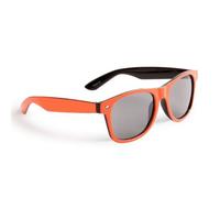 Lunette De Soleil Bicolore Orange Et Noir Style Retro Tendance Uv400 Noir