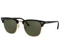 Ray-Ban Clubmaster Classic Vert Teinte unie + Noir