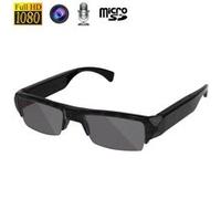Lunette de Soleil Caméra Espion avec Micro Full HD 1080P 5Mp - YONIS Noir