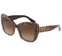 Dolce & Gabbana Femme Dolce & Gabbana DG4348 316313 Lunettes de soleil Acétate Marron Marron Papillon Normale Ombré