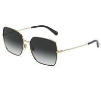 Lunettes de soleil - Dolce & Gabbana - SLIM DG 2242 - Aviator - Noir/Doré - Verres Gris
