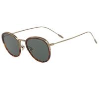 Giorgio Armani Homme AR6068 319871 Lunettes de soleil Métal Tortue Vert Ronde Normale