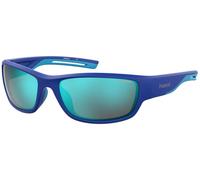 Lunette De Soleil Rectangulaire Polaroid Sports Bleu - M Bleu