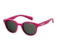 Polaroid Enfant Polaroid PLD 8036/S MU1/M9 Lunettes de soleil Plastique Fuchsia Gris Ronde Polarisé