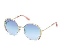 Lunette De Soleil Ronde Swarovski Doré - M Doré