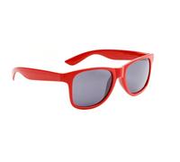 Lunette De Soleil Rouge Flashy : Style Iconique & Protection Uv400. Noir