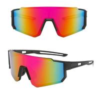 Lunette de Soleil Sport Polarisée, lunettes de soleil Homme Femme Cyclisme Lunette Protection UV400 Lunette de Soleil pour Course à Pied Cyclisme Pêche Conduite Golf Ski