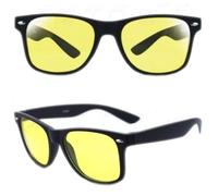 Lunette De Soleil Style Année 50 Verre Jaune Vision Nuit Noir
