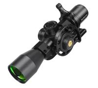 Lunette de Visée Compacte WHT 3-12X44 SFIR SFP de WestHunter Optics, Réticule Gravé sur Verre avec Illumination Rouge, Lunette de Tir Précision Tactique 1/10 Mil et Tube de 30mm