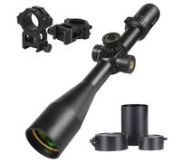 Lunette de Visée de Chasse WestHunter Optics HD 6-24x50 FFP, Précision 1/10 MIL, Tube de 30 mm, Premier Plan Focal, Lunette de Tir Tactique | Pcatinny Kit B