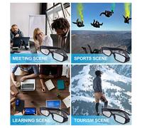 Lunette De Vue Caméra Espion Hd 1080p Détection De Mouvement Appareil Photo Noir + Sd 4go Yonis