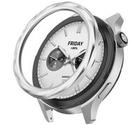 Lunette en acier inoxydable compatible avec Xiaomi Watch S4/S3 - Finition argentée premium et protection renforcée Fil d'argent