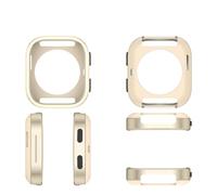 Lunette en métal rigide pour montre intelligente Amazfit Bip 6, coque de rechange de couleur unie, anti-rayures, anti-chute, avec design ergonomique (couleur titane)