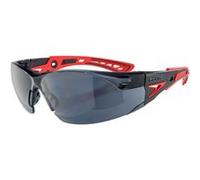 Bollé Lunettes de protection RUSH+ – verres fumés, anti-rayures
