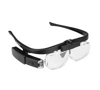Lunette Loupe,Lunettes Loupe Grossissante Loupe Lumineuse éclairée 1.5X 2.0X 2.5X 3.5X 4.0X 4.0X 4.5X Bandeau Rechargeable USB USB Loupe à Main Libre Loupes avec lumière