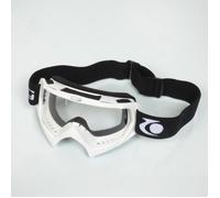 Lunette masque pour moto quad supermotard enduro cross Trendy MTC01 blanc écran transparent Taille unique
