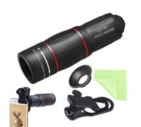 Lunette monoculaire légère 18x25 - Télescope à zoom HD portable, objectif extérieur à vision claire, support pour smartphone avec trépied | pour l'observation des oiseaux, les concerts de la faune, le