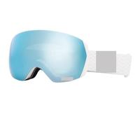 Lunette Moto Ski Goggles Men Women Anti-fog Ski Eyewear Snow Glasses Adult Snowboard Goggle with Night Yellow Lens and Case Set(Light blue only)