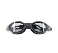 Speedo Unisex Biofuse 2.0 Swimming Goggles | Patented Easy Adjustment | Anti-Fog | Anti-Leak | Enhanced Fit | Improved Comfort, Black/White/Smoke, One Size