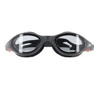 Speedo Unisex Biofuse 2.0 Swimming Goggles | Patented Easy Adjustment | Anti-Fog | Anti-Leak | Enhanced Fit | Improved Comfort, Black/White/Smoke, One Size