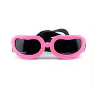 Lunette pour Chien,Lunettes pour Animaux De Compag Lunettes De Soleil for Animaux Compagnie, Design À Trous D'aération Réglables Vision Claire(Pink)