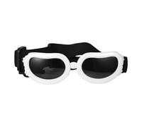 Lunette pour Chien,Lunettes pour Animaux De Compag Lunettes De Soleil for Animaux Compagnie, Design À Trous D'aération Réglables Vision Claire(White)