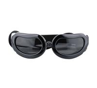 Lunette pour Chien,Lunettes pour Animaux De Compag Lunettes De Soleil for Animaux Compagnie, Design À Trous D'aération Réglables Vision Claire(Black)
