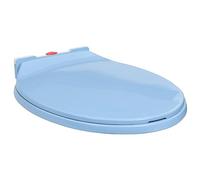 Lunette WC ovale à fermeture amortie à dégagement rapide Bleu Design facile à nettoyer pour plus de confort et d'hygiène Parfait pour les salles de bains modernes