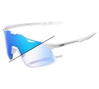 Lunettes 100 hypercraft bastille pearl white glitter blue mirror photochromic