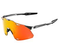 Lunettes 100 hypercraft black chrome verres hiper red mirror