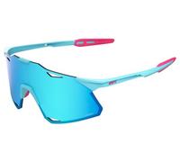 100% - Hypercraft Cat 3 - Lunettes vélo Tatis 4 Soft Tact Blue - Blue Topaz Mirror Cat 3