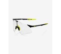 Lunettes 100% Hypercraft noir brillant jaune avec verre photochromique
