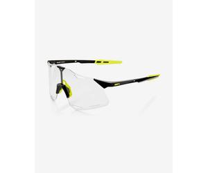 Lunettes 100% Hypercraft noir brillant jaune avec verre photochromique
