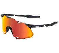 Lunettes 100 hypercraft xs soft tact noir verres miroir multicouche rouge hiper