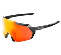 Lunettes 100 korbin gloss metallic black hiper red mirror