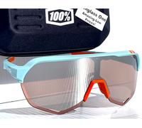 Lunettes 100% S2 Soft Tact Bicolore HiPER Lentille Argent Miroir 60006-00015