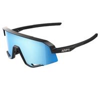 Lunettes 100 slendale matte noir verres miroir hiper bleu